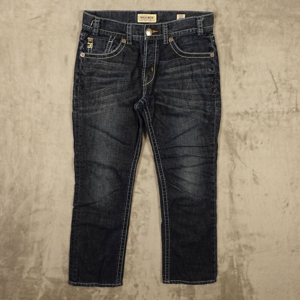 MEK Denim Jeans Harbin Straight | W34 L30 | Handcrafted Y2K